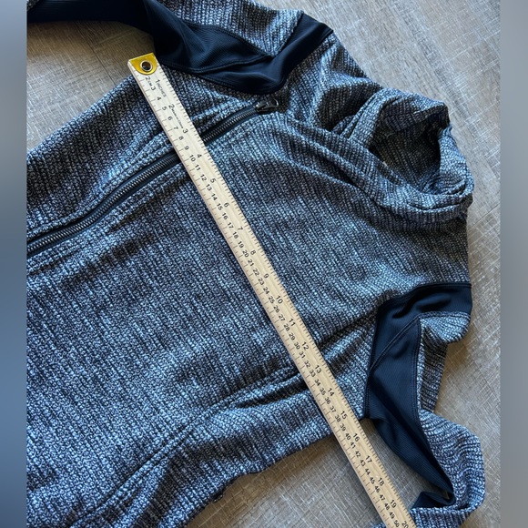 Lululemon BHAKTI Yoga JACKET women 6 Luxstreme double Zip Wrap thumbholes EUC - Picture 8 of 15